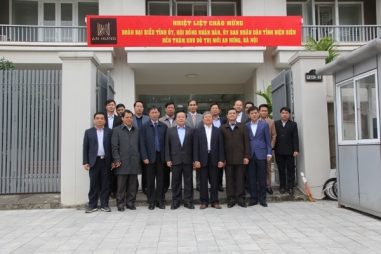 Đoàn đại biểu Tỉnh ủy, HĐND, UBND tỉnh Điện Biên đến thăm quan Khu đô thị mới An Hưng, Hà Nội